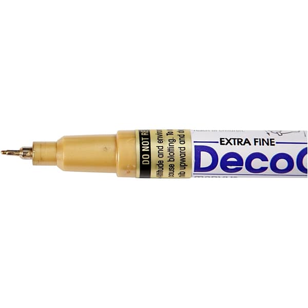 Guldpenna - Decocolor Extra Fine 0,8 - Liquid Guld