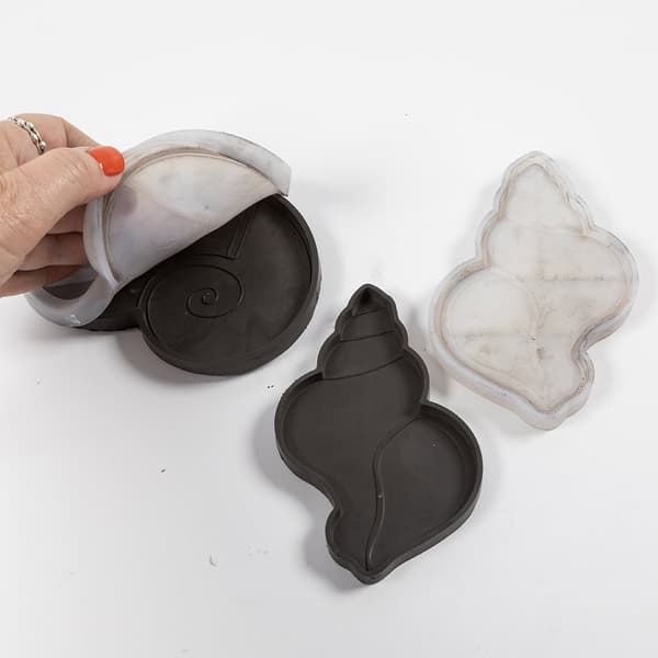 Silikonform Snäckor - 12×9 cm - 2 st Gjutformar