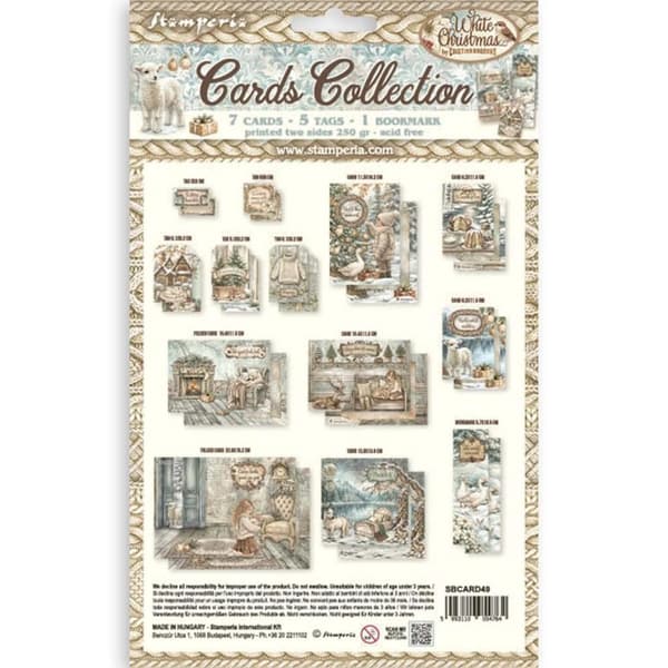 Cards Collection - White Christmas - Stamperia