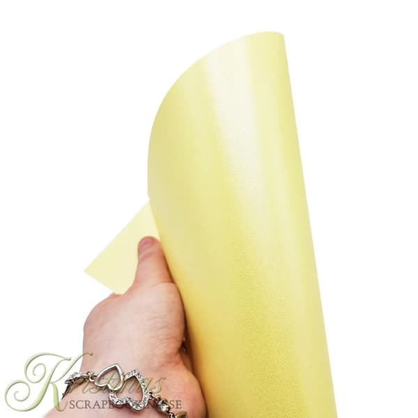 Pärlemo Papper A4 - Gul - 20 ark - 220g