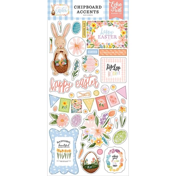 Chipboard Die Cuts Echo Park - My Favorite Easter - 6x13 Tum