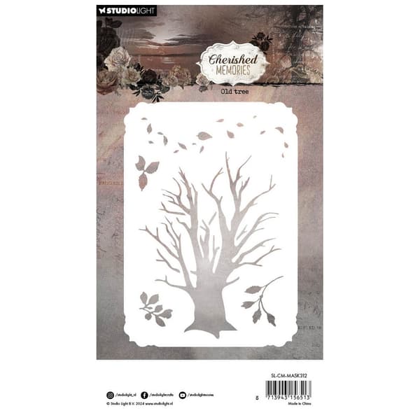 Schablon A6 - Old Tree Cherished Memories - Studio Light