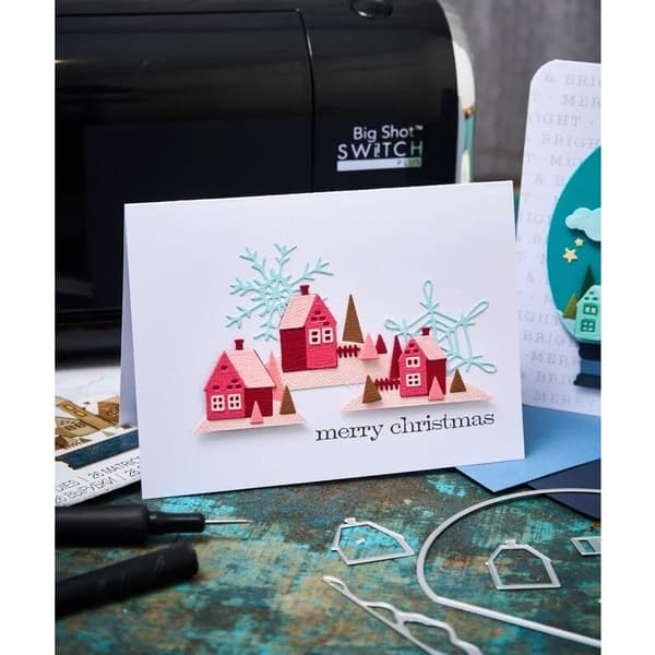 Tim Holtz Sizzix Thinlits Dies - Scribbly Snowflakes - 8 st