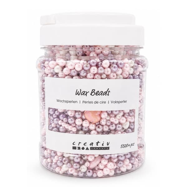 Vaxpärlor - Pärlemo Soft Mix - 425 gram - ca 5500 st