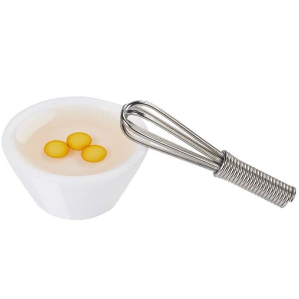 Miniatyr Bunke med Visp - 2,7 cm