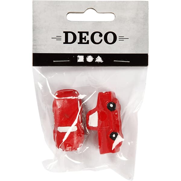 Minifigurer - H: 20 mm - Röd - Bilar - 2 st