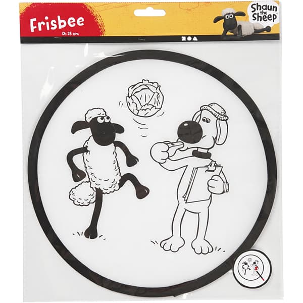 Frisbee - Fåret Shaun & Bitzer - 25 cm