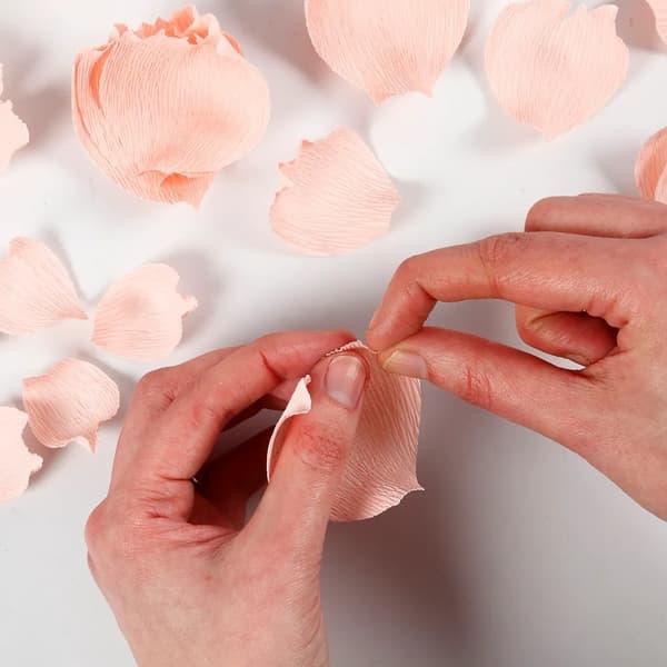 Mini DIY Pysselkit Kräppapper - Pion