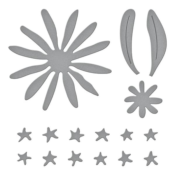 Dies Spellbinder - Aster Flowers - 3 dies