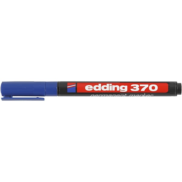 Edding 370 tusch - Spets 1 mm - Blå