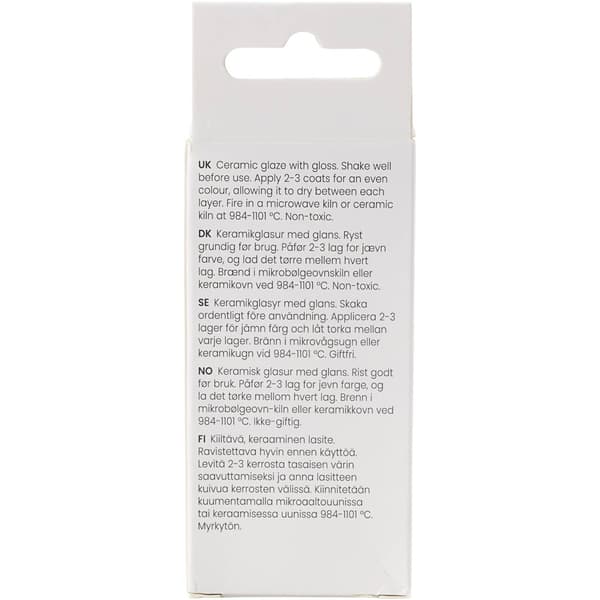 Keramikglasyr Chocolate Brown - Täckande 60 ml