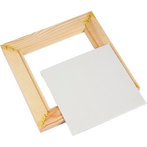 Träram med målarplatta - 15x15 cm - 1 st