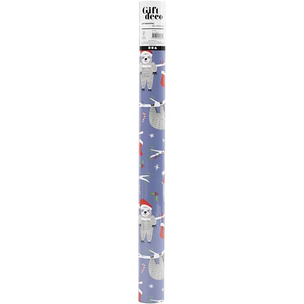 Presentpapper - B: 50 cm - Juliga Sengångare - 5 m