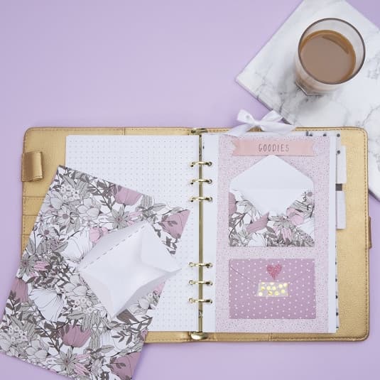 Dekorationer till Bullet Journal - Plastficka A5