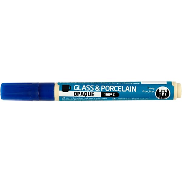 Porslin - Glaspenna - Täckande Mörkblå 2-4 mm