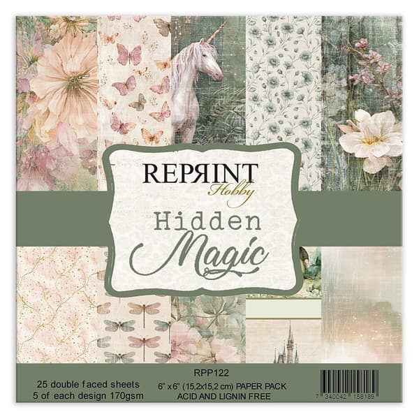 Paper Pad 6x6 - Hidden Magic - Reprint