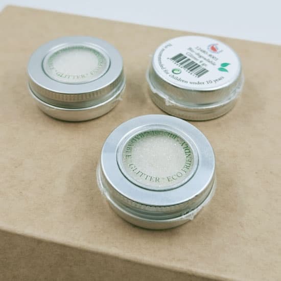 Miljövänligt Bio-Glitter - Vit - 8 gram