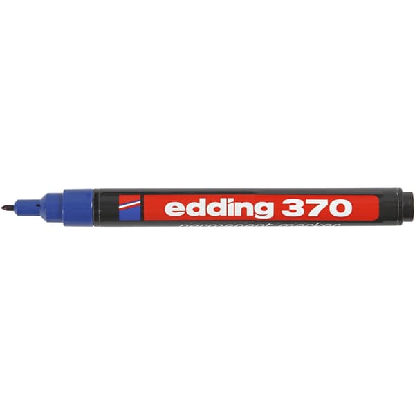 Edding 370 tusch - Spets 1 mm - Blå