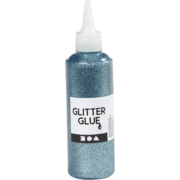 Glitterlim 118 ml - Ljusblå