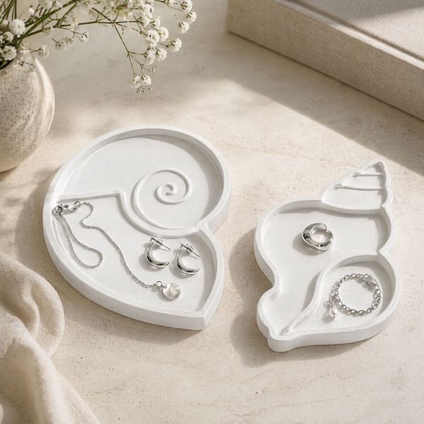 Silikonform Snäckor - 12×9 cm - 2 st Gjutformar