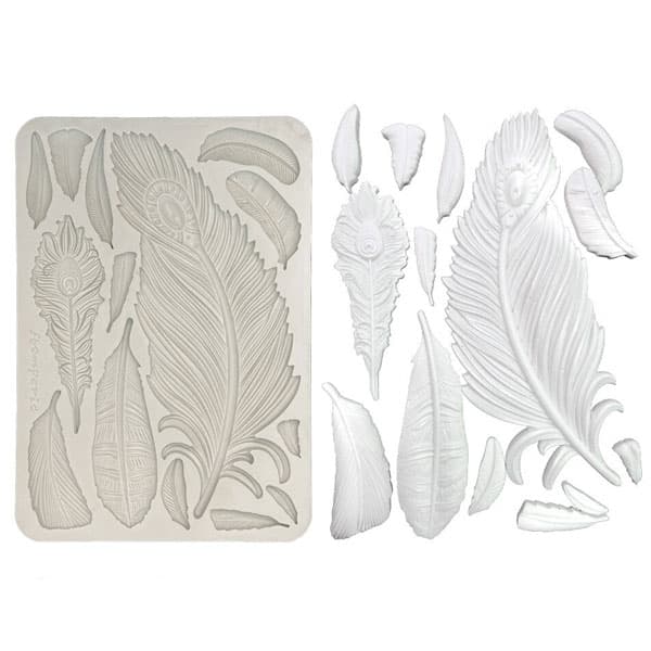 Silicon Mould A5 - Stamperia Masquerade - Feathers