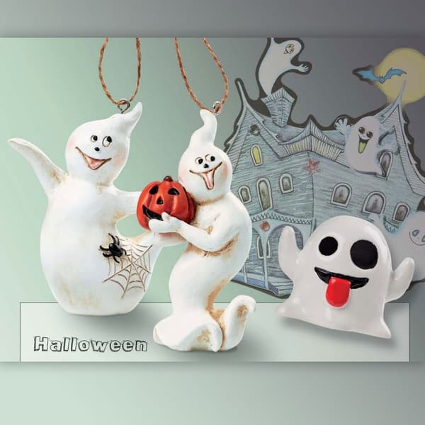 Polyresinfigur Halloween - Spöke I - 7 cm