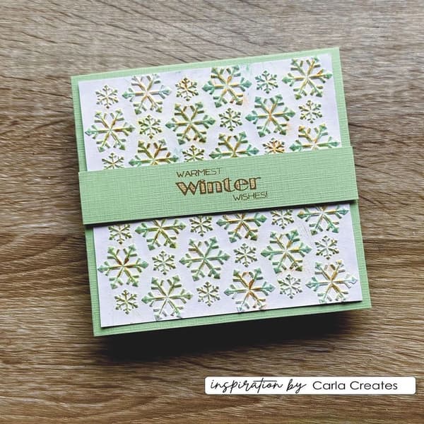 Embossing Folder 3D - 15x15 cm - Ice Stars - Vaessen