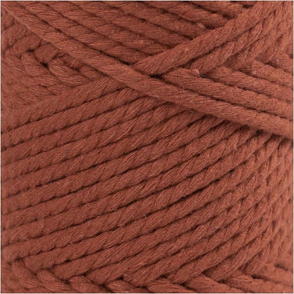 Makramégarn 4 mm - Bränd Orange - 55 m - 330 g