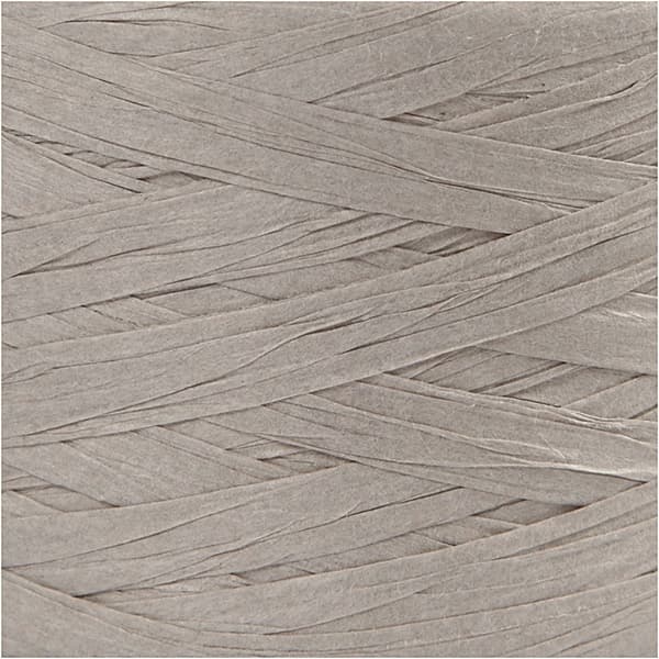 Pappersgarn - Ljusgrå - 100 m - Raffia
