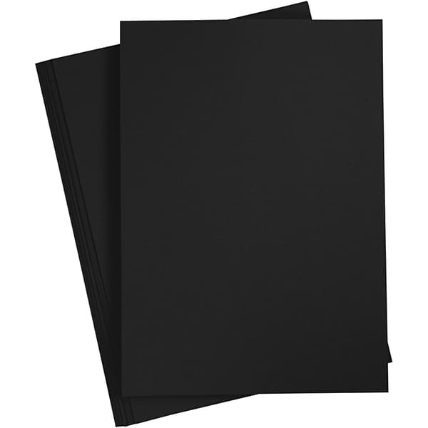 Strukturpapper A4 10 pack - Svart - 220g