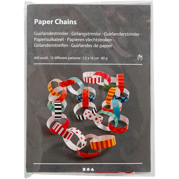 Girlangstrimlor Glada Mönster - Längd: 16 cm