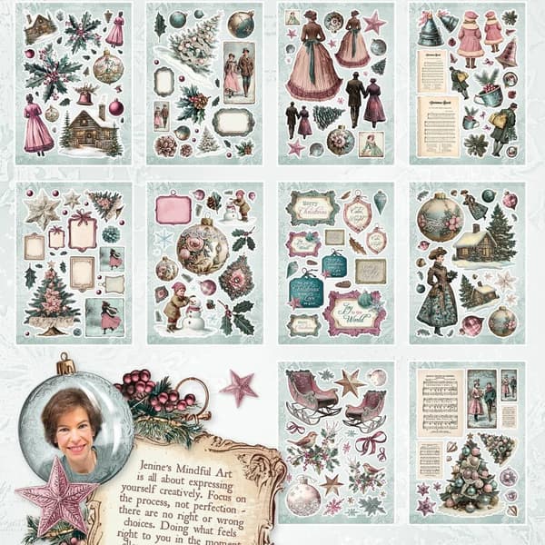 Die-Cut Paper Elements A5 - Christmas Blush - Studio Light