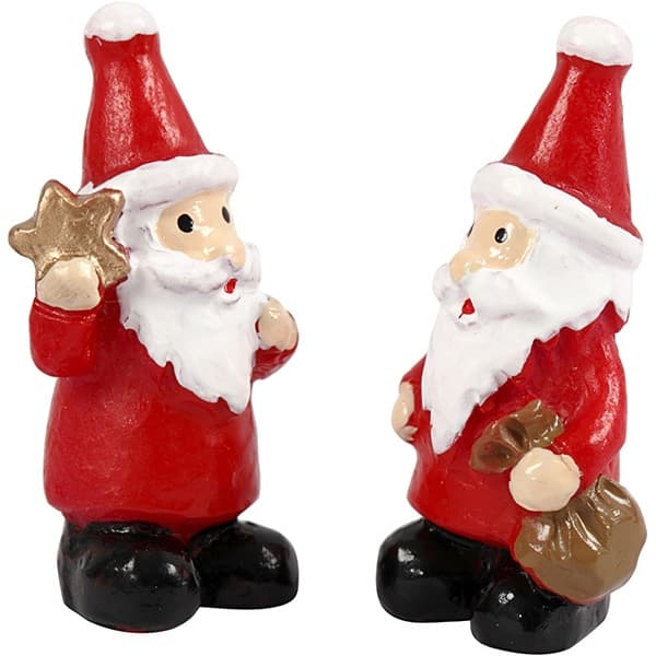 Polyresin Figur - Tomtar - 2 st