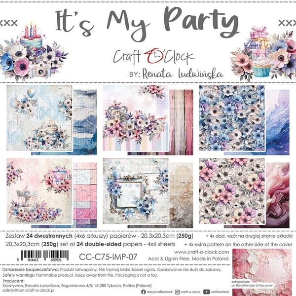 Paper Pad 8x8 - Craft O Clock - It’s My Party
