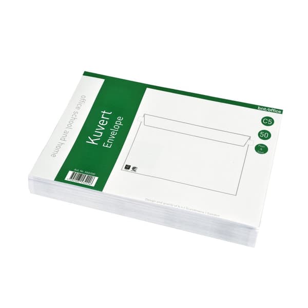 Kuvert C5 - Peel & Seel - 50 st - Vita