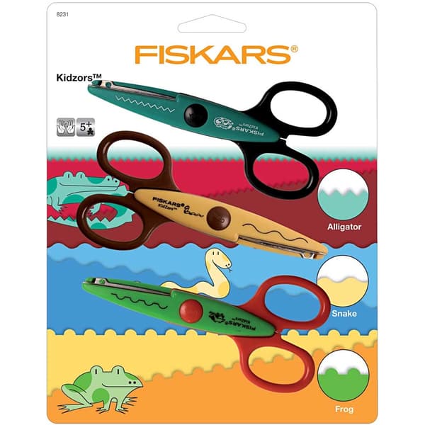 Fiskars Kidzors Mönstersaxar Djungel - 3 st