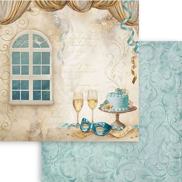 Paper Pad 8x8 Stamperia - Masquerade