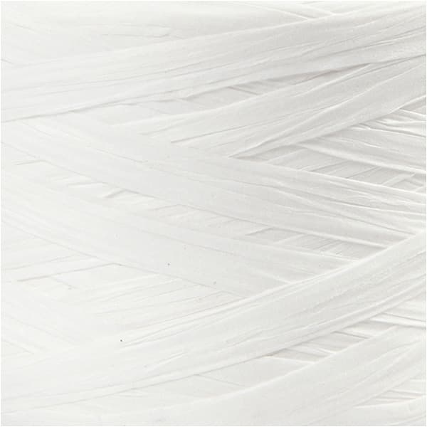 Pappersgarn - Vit - 100 m - Raffia