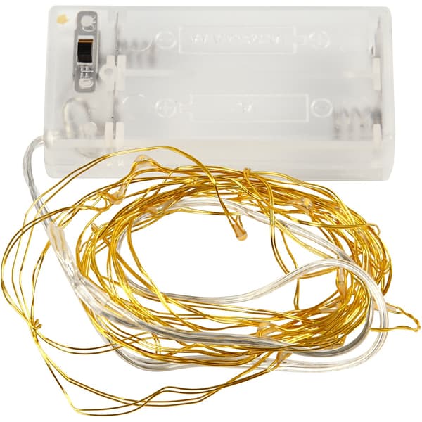 LED ljusslinga - L: 3,15 m - Guld