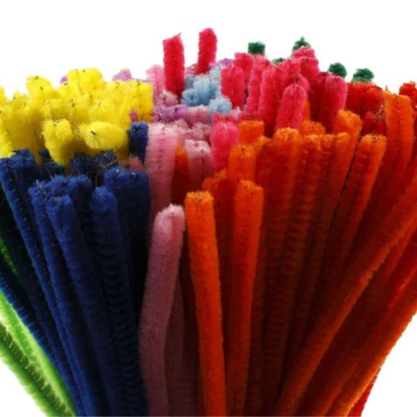 Chenille Piprensare 6 mm - L: 45 mm - 200 mixade