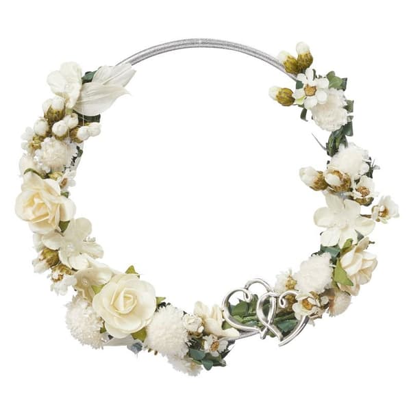 Tygblommor - Vit - 30 cm