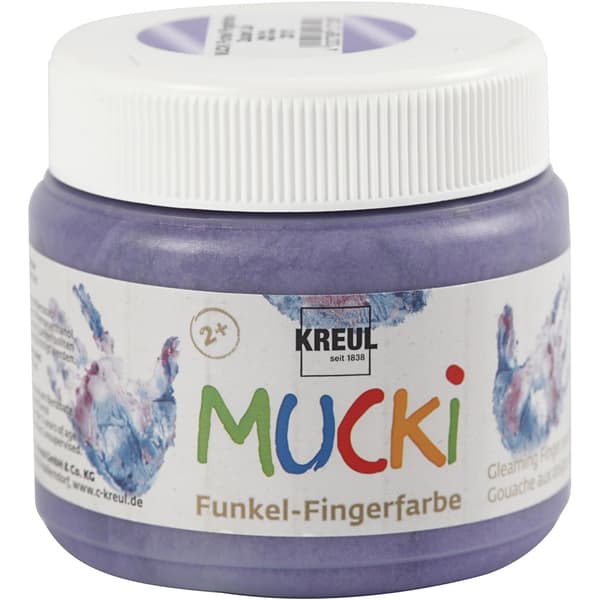 Fingerfärg Mucki - Metallic Lila - 150 ml