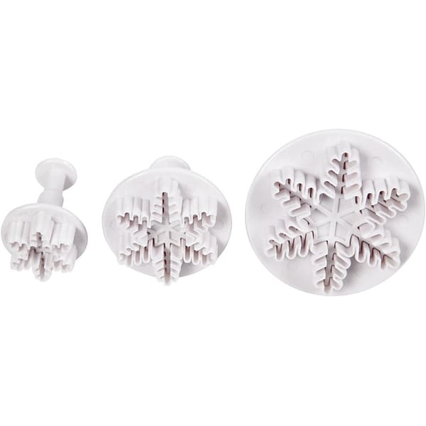Utsticksform Med Prägel - Snökristall - 3 st