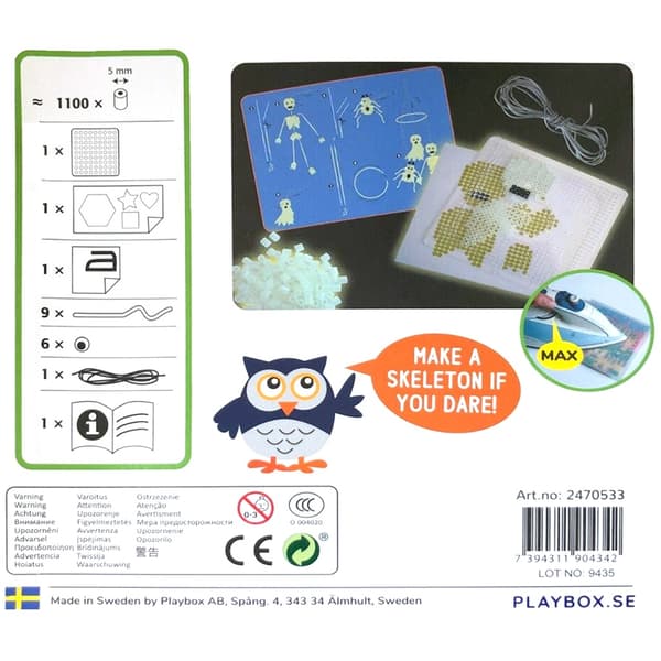 Rörpärlor Pyssel Set Playbox - Spök Pyssel - 1100 Pärlor