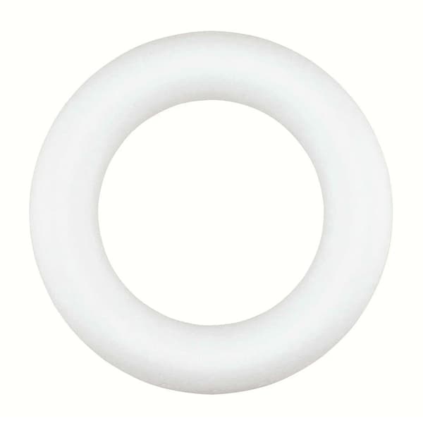 Frigolitring 35 cm - Platt Baksida - Styrolit Krans