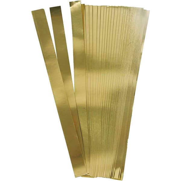Pappersstrimlor till Stjänor - Metallic guld - 100 st