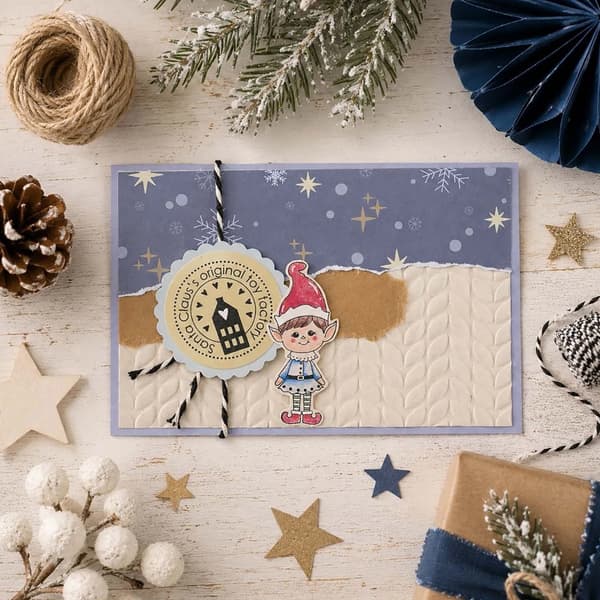 Embossing Folder 3D - 15x15 cm - Knitted Pattern - Vaessen