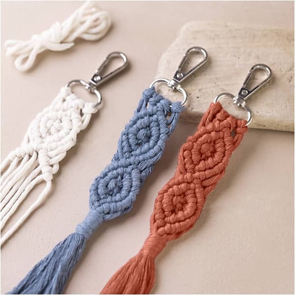 Makramégarn 2 mm - Rosa - 198 m - 330 g