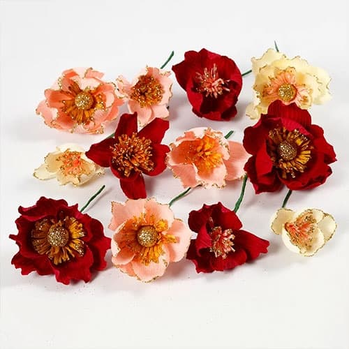 Kräppapper 8 ark - Basfärger - 25x60 cm