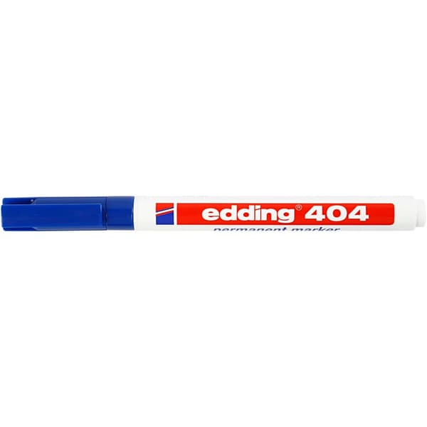 Edding 404 tusch - spets: 0,75 mm - Blå
